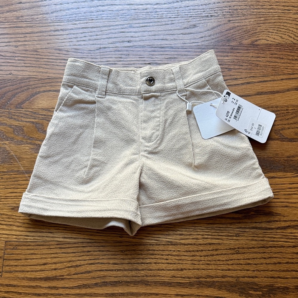 Mayoral Cream Toddler  Shorts